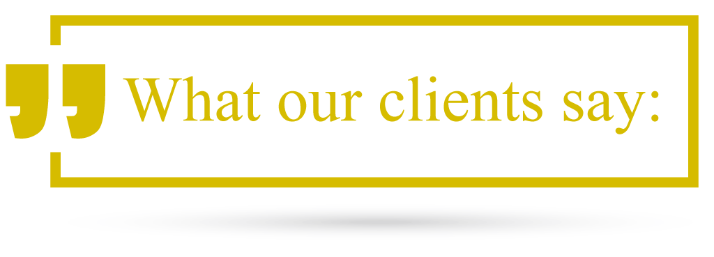 what our clients say